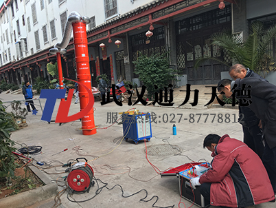 雲南昭通供電公司變頻串聯諧振設備培訓（xùn）現場