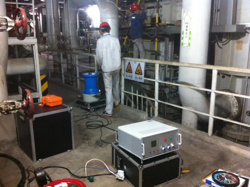 華電沂源（yuán）新能源發（fā）電公司水內冷直流高（gāo）壓發生器試（shì）驗現場