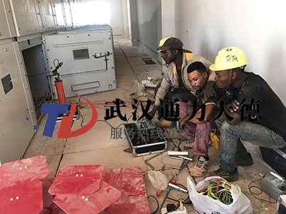 塞內加爾直流高壓（yā）發生器試驗現場