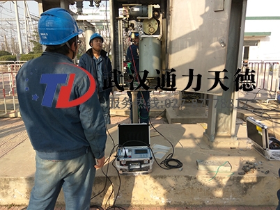重慶九龍坡110KV變電站SF6開（kāi）關機（jī）械特性測試儀現場